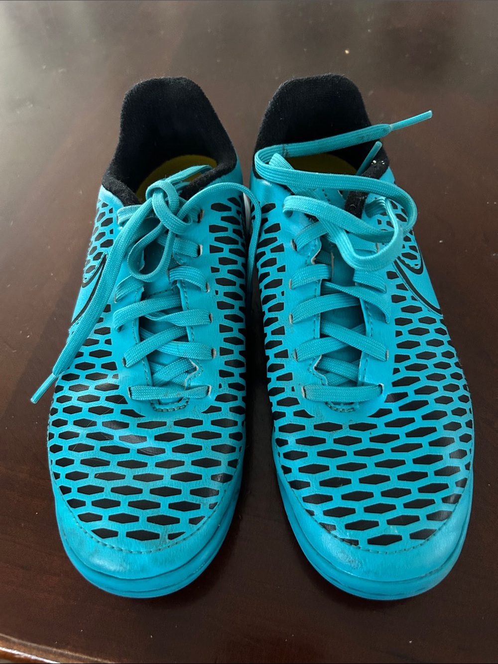 Nike Kids Turquoise Lace-Up Sneakers
